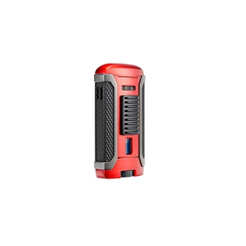 Colibri Apex Sturmfeuerzeug - Windbeständig - Extragroße Einstellrad - Jet Feuerzeug Mit Einzel Jetflamme - Mit Gas Nachfüllbar (Nicht Im Lieferumfang Enthalten) - Schöne Elegante Geschenkbox Rot