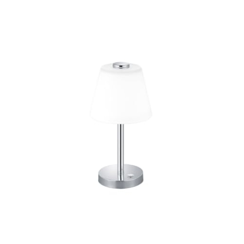 Trio Leuchten 525490106 Emerald, Tischleuchte, 4 Watt, Integriert, Chrom, 15 x 15 x 29 cm