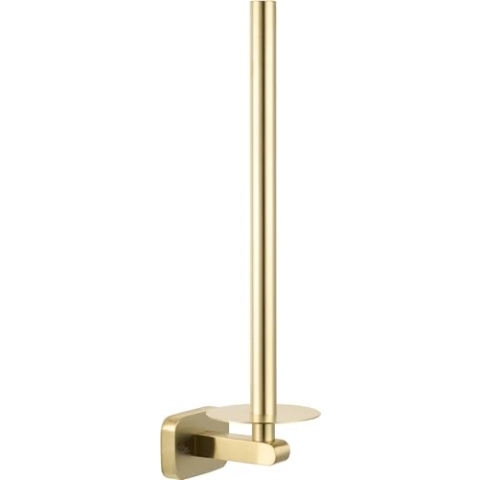 Ben Mykanto Ersatzrollenhalter - 6,9x9x28,8 cm - Gebürstetes Gold - Stilvoller und praktischer Toilettenpapierhalter für Ihr Badezimmer