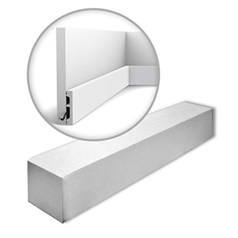 Orac Decor SX157-RAL9003-box 1 Karton SET mit 39 Sockelleisten Wandleisten bereits lackiert 78 m