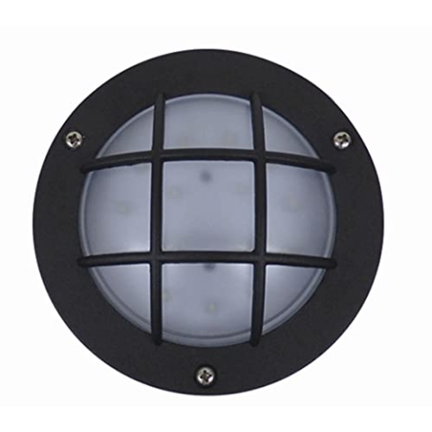 Licht-Erlebnisse Maritime Wandlampe rund IP44 Bullauge Aluminium Ø14cm GX53 OLWYN Außenleuchte Schiffslampe