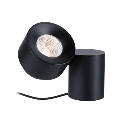 Paulmann 79781 LED Tischleuchte Smart Home Zigbee Puric Pane incl. 1x3 Watt dimmbar Tischlampe Schwarz Metall, Kunststoff 2700 K