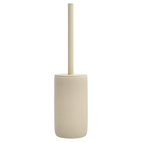Södahl Mono Klobürste, Toilettenbürste, WC Bürste aus Steinzeug, WC-Garnitur mit Bürste und Klobürstenhalter, Durchm. 9 cm, Höhe 40 cm, Beige
