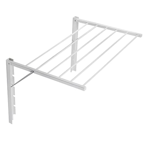 ABJ Majka Wandwäschetrockner Wäschetrockner für die Wand Trockenständer Wandmontage (100cm, Weiß)