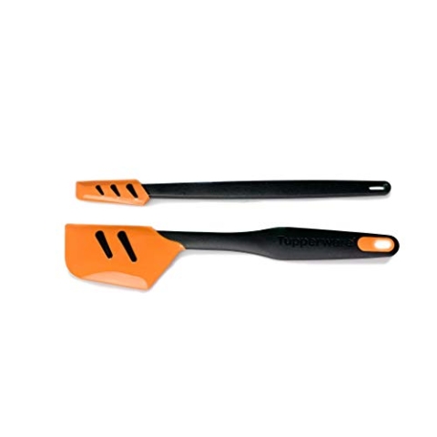 TUPPERWARE Griffbereit Top-Schaber schwarz-orange D167 + Kleiner Top-Schaber D78