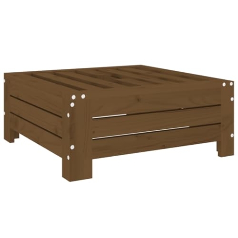 vidaXL Verkleidung für Sonnenschirmständer, Schirmständer Abdeckung mit Schirmloch, Sonnenschirmhalter für Garten Terrasse, Honigbraun Kiefernholz