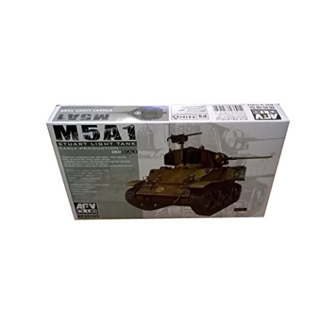 AFV Club Stuart Tank M5A1 Pbond 1/35 Modellbausatz - Gepanzertes Kampffahrzeug für Teenager und Erwachsene