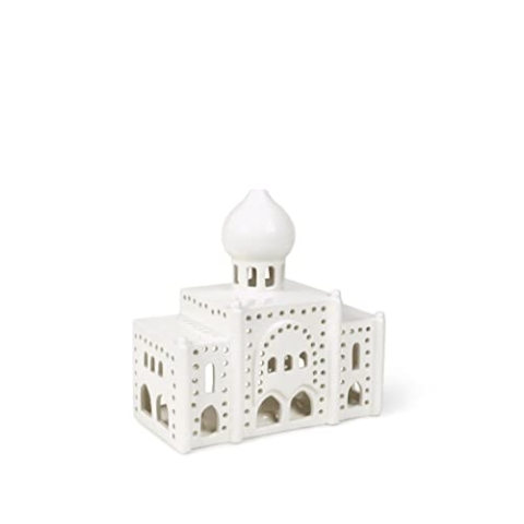 Kähler Urbania Tivoli Lichthaus Nimb in der Farbe Weiss h 17cm