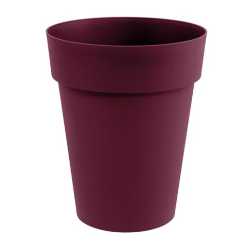 EDA - Blumentopf, mittelhoch, Toskana, Ø 44 cm, Volumen 50 l, Ø 44 x H.53 cm, Burgunderrot