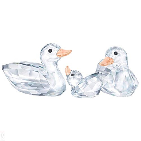 Swarovski 5376422 Enten Figurine, Kristall, Mehrfarbig hell, 2,5 x 4,2 x 2,1 cm