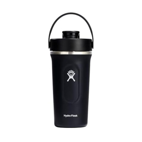 Hydro Flask - Insulated Shaker Bottle - 709 ml (24 oz) isolierte Shaker-Flasche für Proteinshakes, Nahrungsergänzungen und mehr - Black