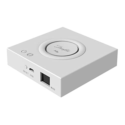 Danfoss 014G2400 Gateway Ally, AP, LAN, ZigBee für Danfoss Ally elektr. Thermostaten, Weiß