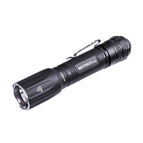 NEXTORCH TA30C Tactical LED Taschenlampe, 1600 Lumen, Kopf mit Nano- Keramik Glasbrecher, Stroboskopfunktion