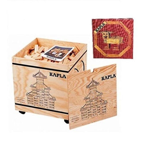 KAPLA 1000 Holzkiste mit Kunstbuch Rot (6+)