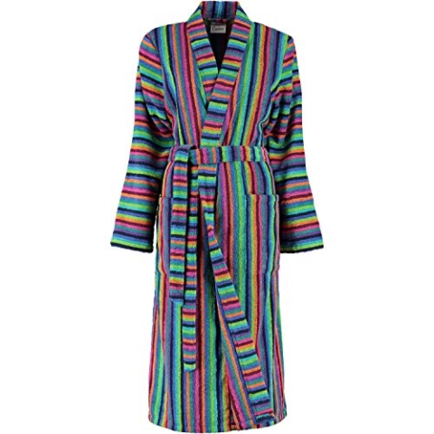 Cawö Kimono Damen-Bademantel Lifestyle Walk-Frottier bunt Größe 44/46