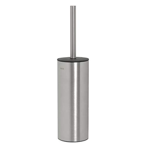 Tiger Noon Toilettenbürste freistehend, WC-Bürste aus gebürstetem Edelstahl, hygienisch dank herausnehmbaren Einsatz und Deckel, B x H x T: 8,9 x 38,3 x 8,9 cm