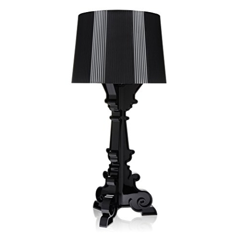 Kartell Bourgie, Tischleuchte, Dimmer, Schwarz