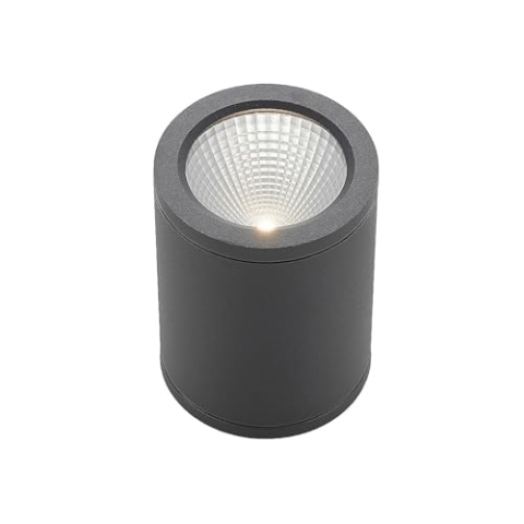 Lucande LED Deckenleuchten Embla (spritzwassergeschützt (Modern) in Alu aus Aluminium (1 flammig,) - Außenleuchte für Garten Terasse Balkon & Haus Deckenleuchte