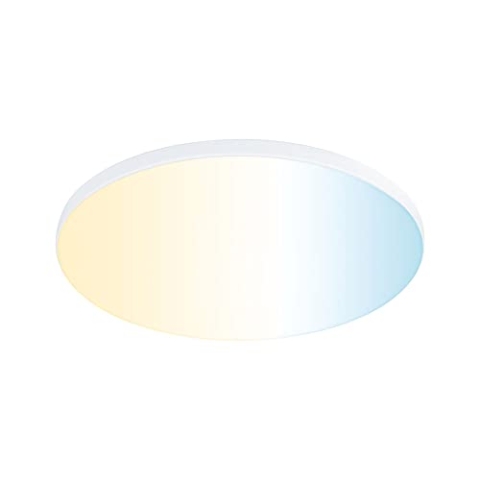 Paulmann 79956 LED Panel Einbaupanel Veluna VariFit Edge 160mm rund Tunable White Weißlichtsteuerung Weiß Kunststoff Deckenleuchte