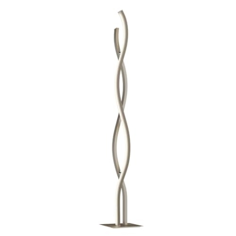 Lucande LED Stehlampe 'Mairia' dimmbar (Modern) in Alu aus Aluminium u.a. für Wohnzimmer & Esszimmer (1 flammig,) - LED-Stehleuchte, Floor Lamp, Standleuchte, Wohnzimmerlampe, Wohnzimmerlampe