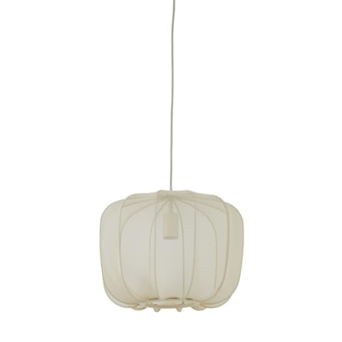Light & Living Hängeleuchte Plumeria - Sand - Ø40cm - Rund - Textilien - Hängelampe & Pendellampe - Lampe Wohnzimmer & Schlafzimmer - Pendelleuchte Esstisch