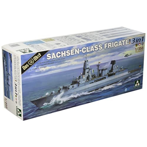 Takom Das Werk TAK6001 SACHSEN-CLASS FRIGATE 3 IN 1 - Maßstab 1:350 - Modellbau, (TKO6001)