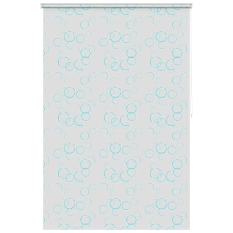 vidaXL Duschrollo 140x240cm Blasenmuster Duschvorhang Rollo Badewannenvorhang