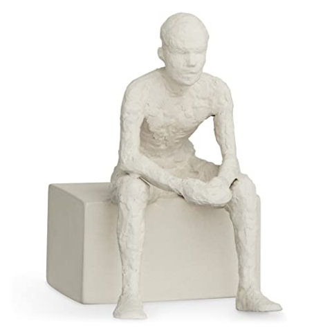 Kähler Der Reflektierende H14 cm Character Skulpturen Unglasiert, Weiss