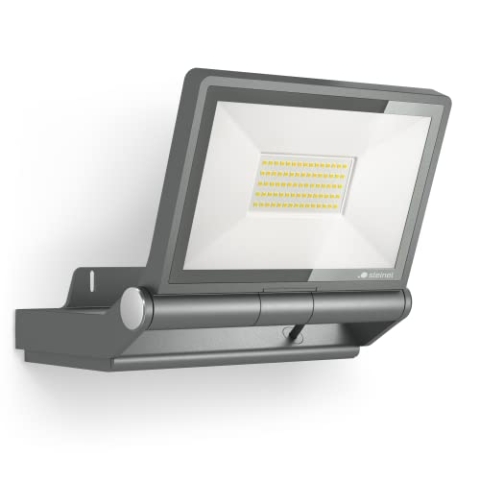 Steinel LED Strahler XLED PRO ONE Plus anthrazit, 4370 lm Flutlicht, Aluminium Fluter, Panel schwenkbar, vernetzbar