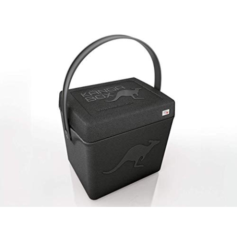 Kängabox® Kühlbox 20 Liter schwarz - Isolierbox für kalt & warm. Made in Germany, Outdoor Thermobox für Camping, Grillen, Picknick & Garten, Farbe wählbar