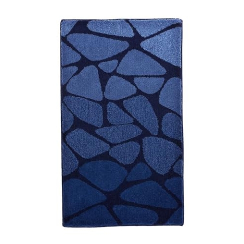 Kleine Wolke Badteppich Inspire, Dunkelblau, 70 x 120 cm