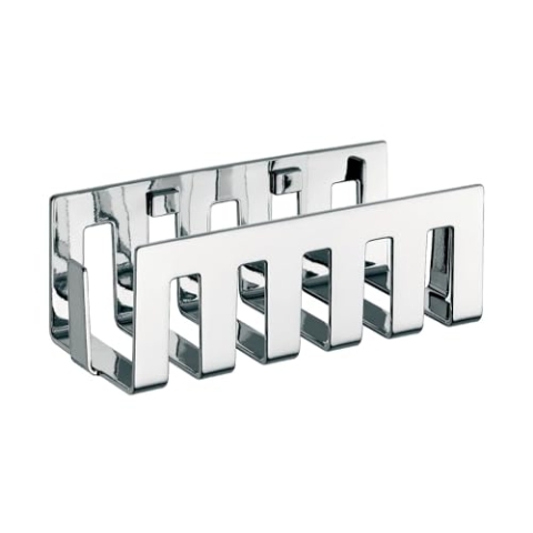 EMCO System 2 Wandkorb mit verdeckter Befestigung, elegante Duschablage aus Metall zum Schrauben, hochwertiges Duschregal für Badutensilien, chrom, Silber