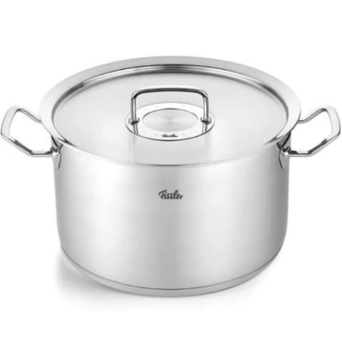 Fissler Original-Profi Collection/Edelstahl-Kochtopf (Ø 28 cm, 10 L) Töpfe inkl. Metall-Deckel, Innen-Skalierung, Made in Germany - Induktion