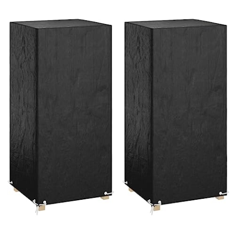 vidaXL Abdeckung für Gartenstühle 2 STK., Abdeckplane Wasserdicht UV-beständig, Schutzhülle mit 8 Ösen, Garnitur Schutzhaube Abdeckplane für Gartenmöbel, 75x70x140cm Polyethylen
