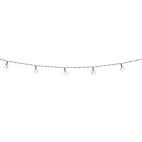 Grundig Solar Power Light String - 15M - 100 Lichterketten mit Solarpanel - Warmweißes Licht - 8 Modi - Schwarz