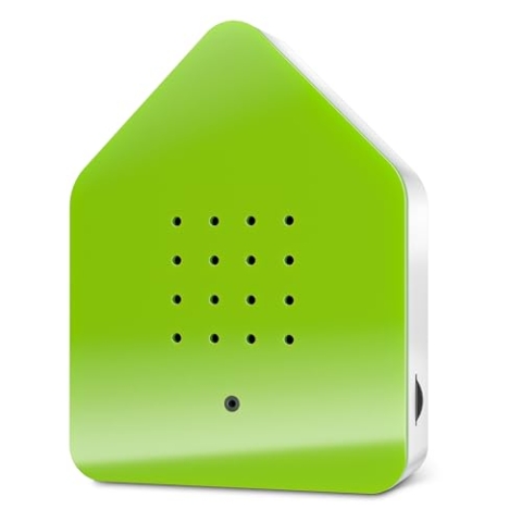 RELAXOUND ORIGINAL Zwitscherbox "Green" – Moderne Vogelgezwitscher Box – Entspannender Vogelgesang – Bewegungsmelder mit Sound – Naturgeräusche Soundbox