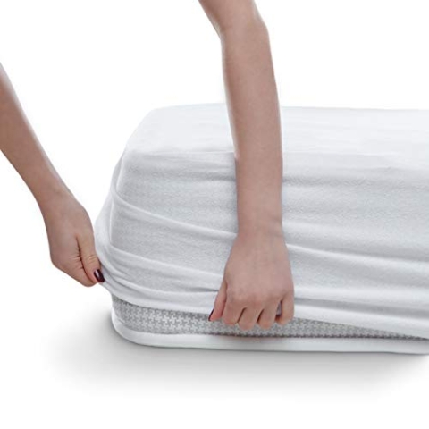 Alreya Wasserdichter Matratzenschoner Atmungsaktiv Schutz mit Rundumbezug 180 cm x 200 cm (2er Set) Matratzenauflage ohne Knistern, Baumwolle Matratzenschutz