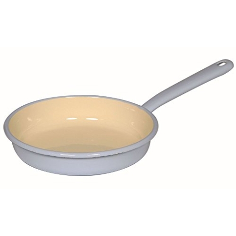 Riess, 0290-006, Omelettpfanne 20, CLASSIC - BUNT/PASTELL, Farbe Blau, Durchmesser 20 cm, Höhe 7.8 cm, Emaille, Induktion, Bratpfanne,