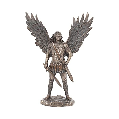 Nemesis Now Sankt Michael Figur 27,5 cm, Bronze, Harz, Einheitsgröße