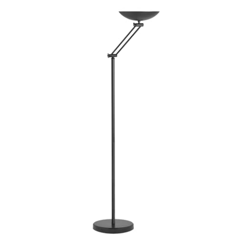 Unilux LED Deckenfluter Dely 2.0 mit Gelenkarm schwarz, dimmbar, 3000K