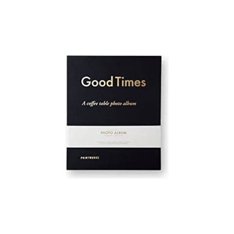 Printworks Fotoalbum Good Times Black in der Farbe Schwarz mit 30 Schwarzen Seiten, PW00358