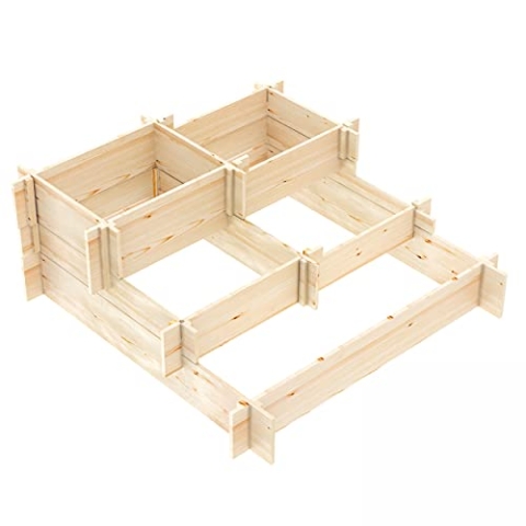 Oviala Quadratisches Hochbeet, quadratisch, 93 x 93 x 36 cm, Forum-Holz