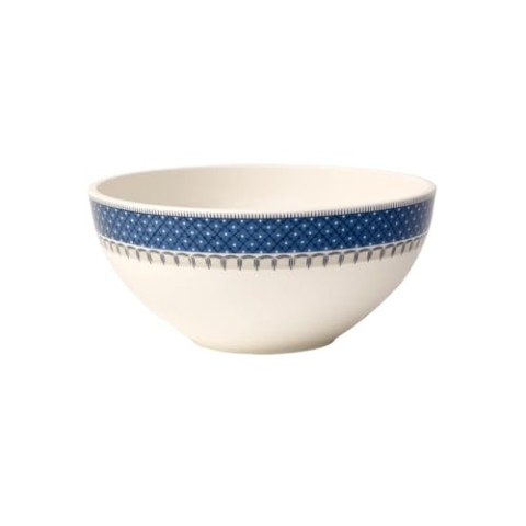 Villeroy und Boch Casale Blu Schüssel, 24 cm, Premium Porzellan, Weiß/Blau