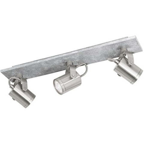 EGLO PRACETA Spot, Stahl, 3.3 W, grau, nickel-matt