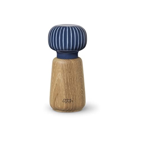 Kähler Mühle H14 cm Hammershøi handlich dänisches Design Gewürzmühle, indigo