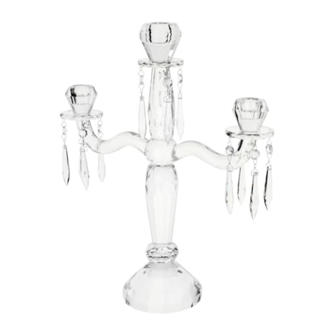 Villeroy & Boch Retro Accessories Leuchter 3-armig, 41,4 cm, Glas, Klar