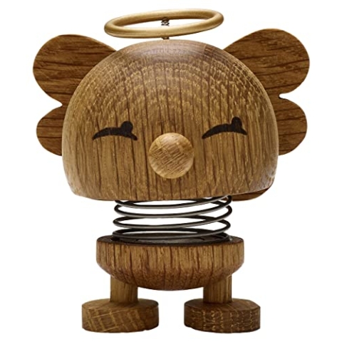 Hoptimist - Skandinavisches Design - Weihnachtsfigur - Small Angel Bimble - Höhe: 7,5 cm - Oak