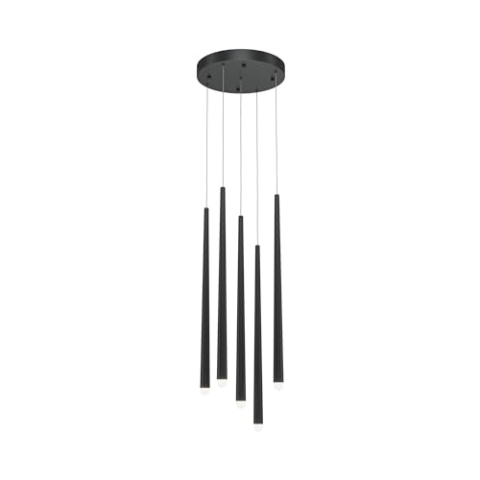 MAYTONI DECORATIVE LIGHTING Hängeleuchte, Deckenleuchte, Wasserfall, Schwarz, 30 W, LED, 1650 lm, 4000 K, für Wohnzimmer, Küche, Schlafzimmer, Esszimmer, Büro