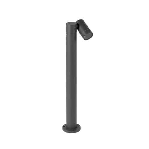 PRIOS Außenleuchte Tulimar (Modern) in Schwarz aus Aluminium (1 flammig, GU10) - Wegeleuchte Pollerleuchte Wegelampe Sockelleuchte