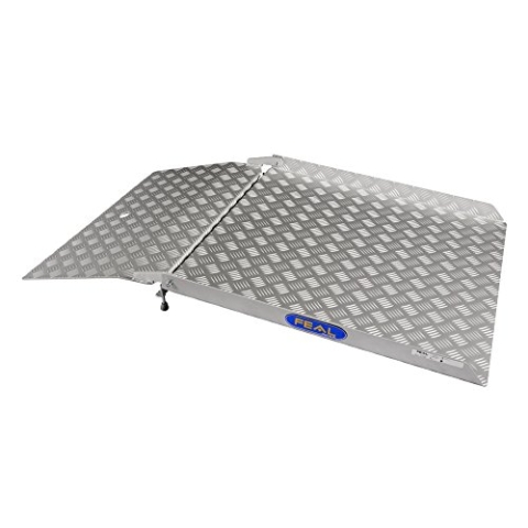 Drive-in Rollstuhlrampe | 800 x 750 mm | für Schiebetüren | Auffahrrampe